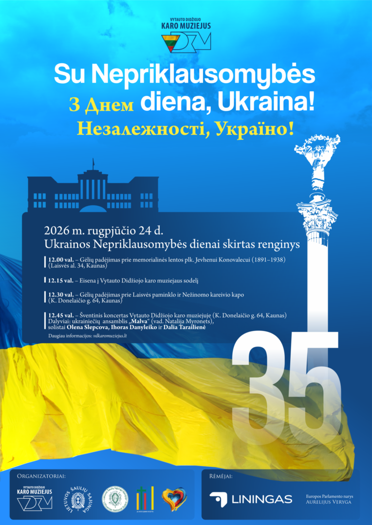 Renginio „Su Nepriklausomybės diena, Ukraina!“ plakatas: data, laikas, vieta ir programa
